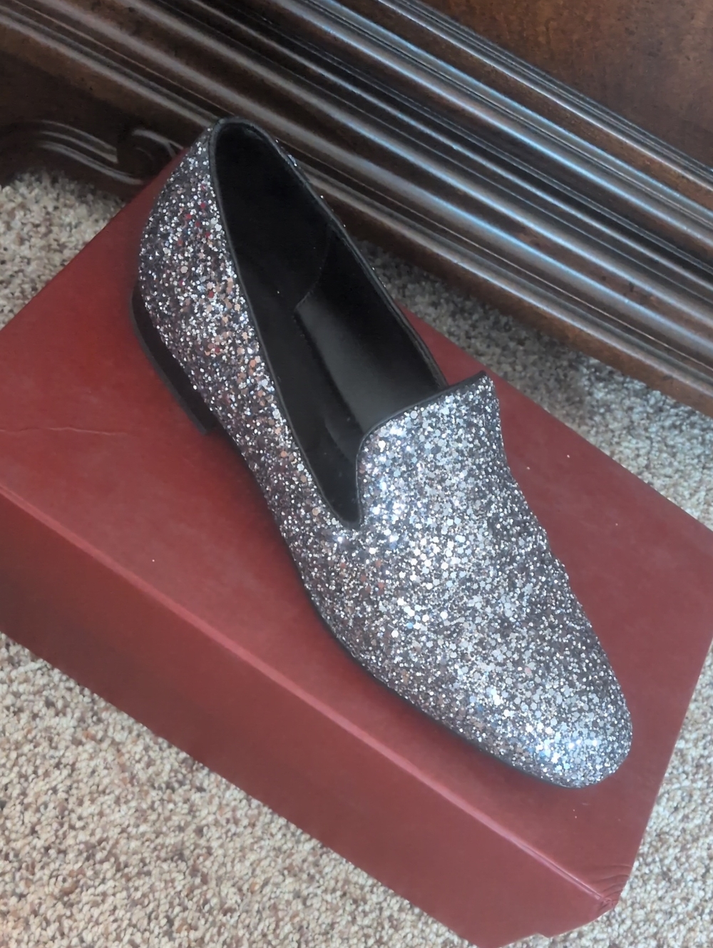 Donald J. Pliner Glitter Loafers